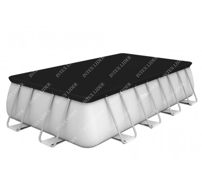 56670 Каркасный бассейн прямоугольный Power Steel 488х244х122см + фильтр-насос